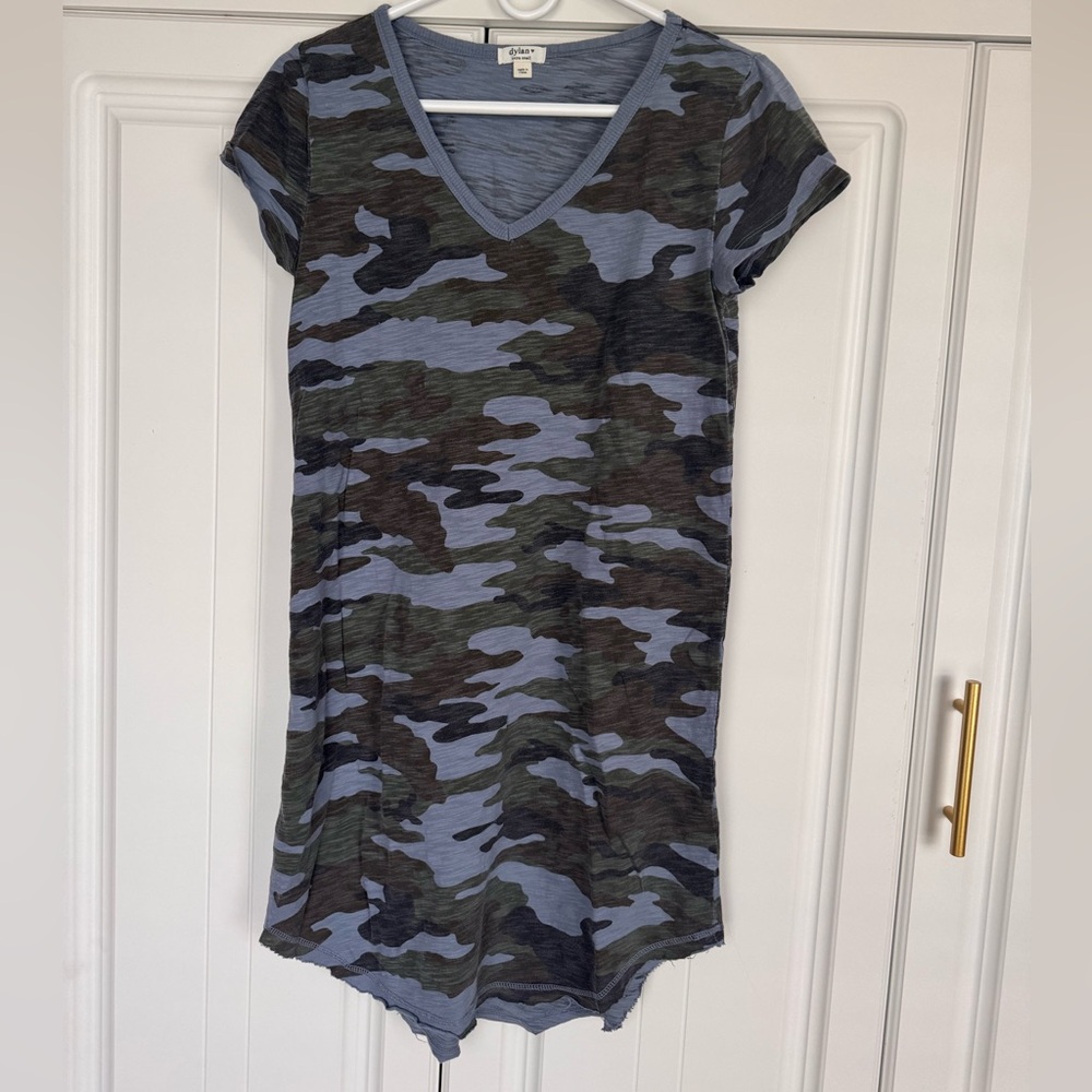 Dylan Soft cotton camouflage tee shirt dress